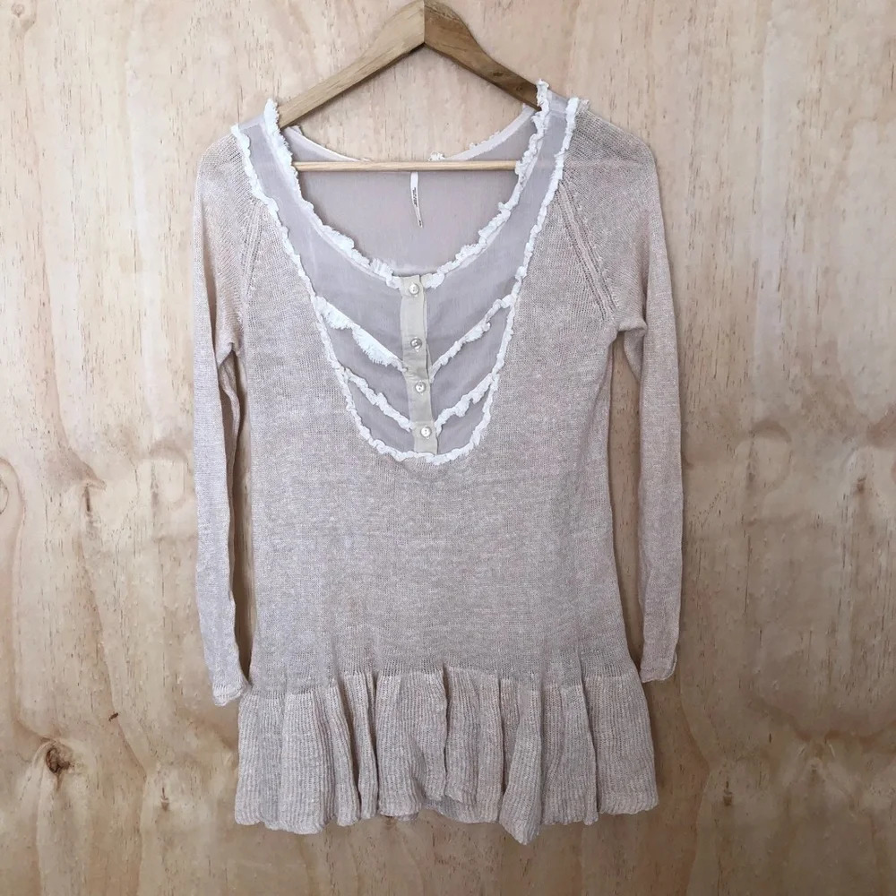 Y2K Free people | sheer long sleeve top